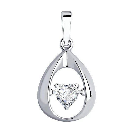 Подвеска серебряная 89030067 | Ювелирные изделия От «соколов» купить по выгодной цене в ювелирном магазине ⭐️ «Золотая Подкова»