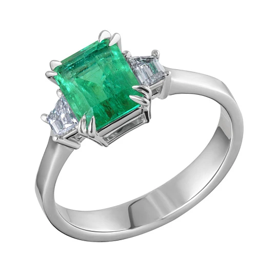 Кольцо золотое 702-00682-91-41-01-10 | Кольца с изумрудами купить по выгодной цене в ювелирном магазине ⭐️ «Золотая Подкова»