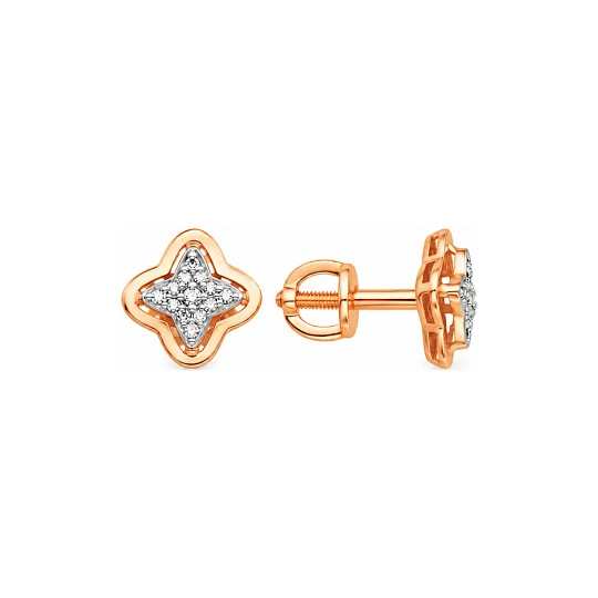 Серьги из золота с бриллиантами