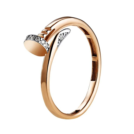 Кольцо золотое 902-00325-10-11-00-10 | Ювелирные изделия от бренда Золотая Подкова купить по доступной цене в ювелирной сети «Золотая Подкова»