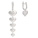 Серьги серебряные 1052752-00000 | Серьги серебряные 1052752-00000 купить по цене 4165 руб. в ювелирном магазине ⭐️ «Золотая Подкова»