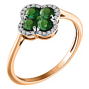 Кольцо золотое 802-02461-10-11-01-10 | Кольцо золотое 802-02461-10-11-01-10 купить по цене 146383 руб. в ювелирном магазине ⭐️ «Золотая Подкова»