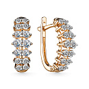 Серьги золотые 25381-100 | Серьги золотые 25381-100 купить по цене 332467 руб. в ювелирном магазине ⭐️ «Золотая Подкова»