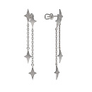 Серьги серебряные 1035062-00000 | Серьги серебряные 1035062-00000 купить по цене 4670 руб. в ювелирном магазине ⭐️ «Золотая Подкова»