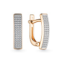 Серьги золотые 24906-100 | Серьги золотые 24906-100 купить по цене 79384 руб. в ювелирном магазине ⭐️ «Золотая Подкова»