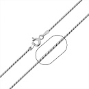 Цепь серебряная 1866R040L45 | Цепь серебряная 1866R040L45 купить по цене 1960 руб. в ювелирном магазине ⭐️ «Золотая Подкова»