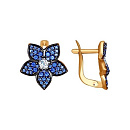 Серьги золотые 027211 | Серьги золотые 027211 купить по цене 55452 руб. в ювелирном магазине ⭐️ «Золотая Подкова»