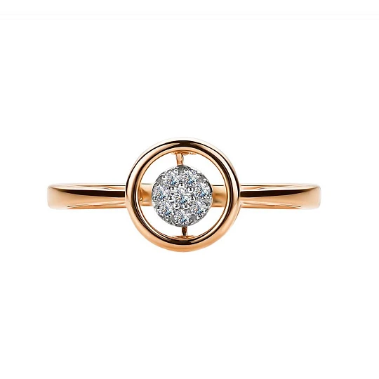 Кольцо золотое 15449-100 | Золотые кольца купить по выгодной цене в ювелирном магазине ⭐️ «Золотая Подкова»