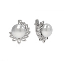 Серьги серебряные 1035212-01250 | Серьги серебряные 1035212-01250 купить по цене 3989 руб. в ювелирном магазине ⭐️ «Золотая Подкова»