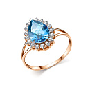 Кольцо золотое 10390998 Топаз | Кольцо золотое 10390998 Топаз купить по цене 51514 руб. в ювелирном магазине ⭐️ «Золотая Подкова»