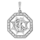 Подвеска серебряная 8401с стрел. | Подвеска серебряная 8401с стрел. купить по цене 888 руб. в ювелирном магазине ⭐️ «Золотая Подкова»