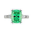 Кольцо золотое 920502Б.Цаворит ЛС | Кольцо золотое 920502Б.Цаворит ЛС купить по цене 223704 руб. в ювелирном магазине ⭐️ «Золотая Подкова»