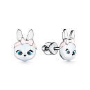 Серьги серебряные 901062708 | Серьги серебряные 901062708 купить по цене 4209 руб. в ювелирном магазине ⭐️ «Золотая Подкова»