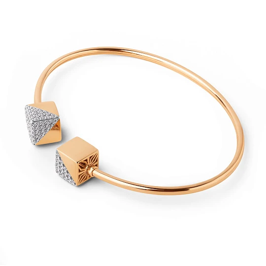 Браслет золотой 902639-1102 | Жесткие браслеты купить по выгодной цене в ювелирном магазине ⭐️ «Золотая Подкова»