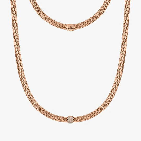 Колье золотое 0605202 | Золотые колье купить по выгодной цене в ювелирном магазине ⭐️ «Золотая Подкова»