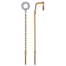 Серьги золотые С132-3524 | Серьги золотые С132-3524 купить по цене 24854 руб. в ювелирном магазине ⭐️ «Золотая Подкова»