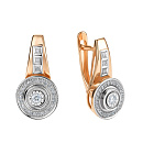 Серьги золотые 25910-100 | Серьги золотые 25910-100 купить по цене 98205 руб. в ювелирном магазине ⭐️ «Золотая Подкова»