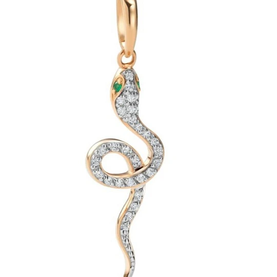 Подвеска золотая 36009-101 | Подвески и кулоны с изумрудами купить по выгодной цене в ювелирном магазине ⭐️ «Золотая Подкова»