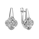 Серьги золотые 26199-200 | Серьги золотые 26199-200 купить по цене 124455 руб. в ювелирном магазине ⭐️ «Золотая Подкова»