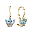 Серьги золотые С132-2068М1 | Серьги золотые С132-2068М1 купить по цене 16579 руб. в ювелирном магазине ⭐️ «Золотая Подкова»