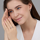 Кольцо золотое 16007-200 | Кольцо золотое 16007-200 купить по цене 87577 руб. в ювелирном магазине ⭐️ «Золотая Подкова»