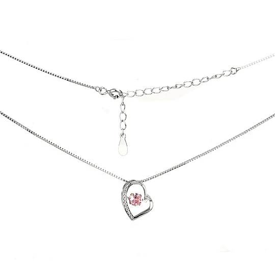 Колье серебряное C1RC4555N-p | Колье с фианитом купить по выгодной цене в ювелирном магазине ⭐️ «Золотая Подкова»