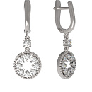 Серьги серебряные 1034862-01110 | Серьги серебряные 1034862-01110 купить по цене 3067 руб. в ювелирном магазине ⭐️ «Золотая Подкова»