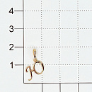 Подвеска золотая 35013-100 "Ю" | Подвеска золотая 35013-100 "Ю" купить по цене 11895 руб. в ювелирном магазине ⭐️ «Золотая Подкова»