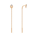 Серьги золотые 40163100 | Серьги золотые 40163100 купить по цене 19867 руб. в ювелирном магазине ⭐️ «Золотая Подкова»