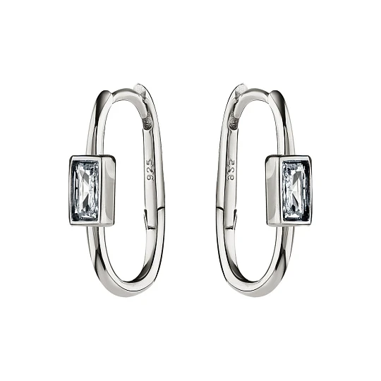 Серьги серебряные SET19721E | Ювелирные изделия в сети Золотая Подкова