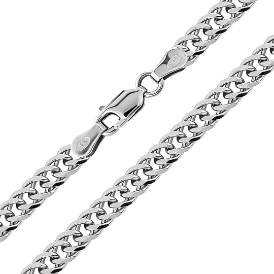 Цепь из серебра Двойной ромб