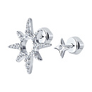 Серьги серебряные 94025746 | Серьги серебряные 94025746 купить по цене 3381 руб. в ювелирном магазине ⭐️ «Золотая Подкова»