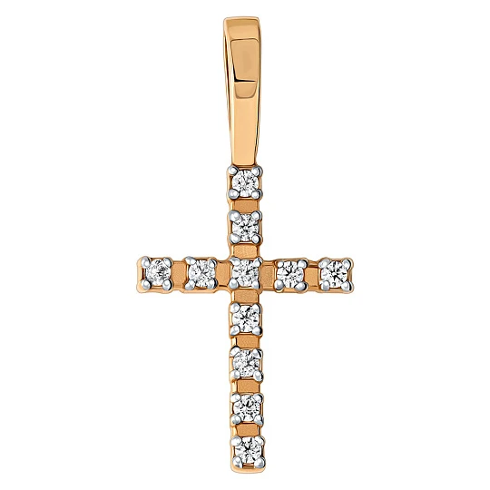 Подвеска золотая 805-02574-10-00-20-00 | Подвески и кулоны с фианитом купить по выгодной цене в ювелирном магазине ⭐️ «Золотая Подкова»