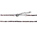 Браслет серебряный SV-Tn10BL-Rd | Браслет серебряный SV-Tn10BL-Rd купить по цене 1056 руб. в ювелирном магазине ⭐️ «Золотая Подкова»