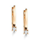 Серьги золотые 26015-100 | Серьги золотые 26015-100 купить по цене 77704 руб. в ювелирном магазине ⭐️ «Золотая Подкова»