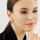 Серьги золотые 25499-117 | Серьги золотые 25499-117 купить по цене 288015 руб. в ювелирном магазине ⭐️ «Золотая Подкова»