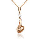 Подвеска золотая 03-3088-00-501-1111-38 | Подвеска золотая 03-3088-00-501-1111-38 купить по цене 28354 руб. в ювелирном магазине ⭐️ «Золотая Подкова»