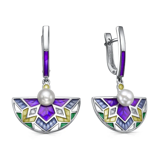 Серьги серебряные 12-865-1501 | Серебряные серьги купить по выгодной цене в ювелирном магазине ⭐️ «Золотая Подкова»