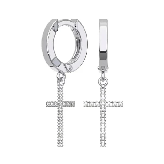 Серьги серебряные 0201660-00775 | Ювелирные изделия в сети Золотая Подкова