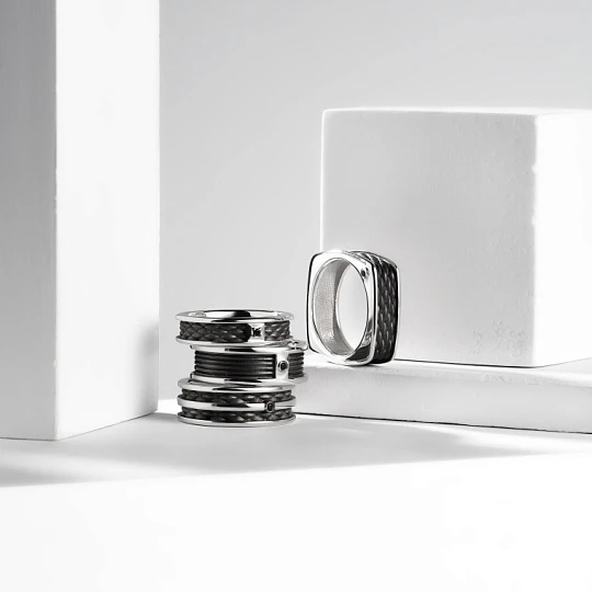 Кольцо из серебра с бриллиантами