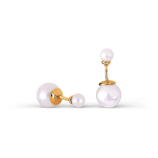 Серьги золотые Т108027106 | Серьги с жемчугом купить по выгодной цене в ювелирном магазине ⭐️ «Золотая Подкова»