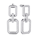 Серьги серебряные SL-E03161-X-W-X-X-W | Серьги серебряные SL-E03161-X-W-X-X-W купить по цене 6698 руб. в ювелирном магазине ⭐️ «Золотая Подкова»