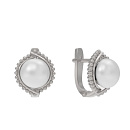 Серьги серебряные 1041862-01250 | Серьги серебряные 1041862-01250 купить по цене 3783 руб. в ювелирном магазине ⭐️ «Золотая Подкова»