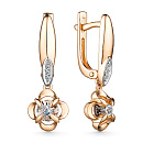 Серьги золотые 24494-100 | Серьги золотые 24494-100 купить по цене 183011 руб. в ювелирном магазине ⭐️ «Золотая Подкова»