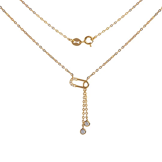 Колье серебряное N11470401-Y | Серебряные колье купить по выгодной цене в ювелирном магазине ⭐️ «Золотая Подкова»