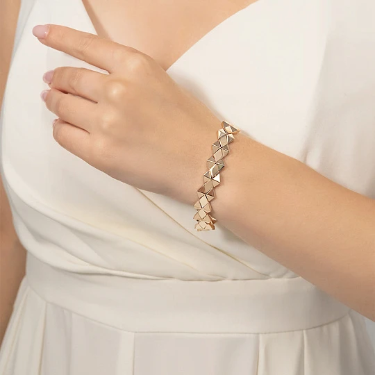 Браслет золотой 05-0830-00-000-1110 | Ювелирные изделия от бренда Платина 💍 купить по доступной цене в ювелирной сети «Золотая Подкова»