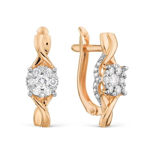 Серьги из золота с бриллиантами