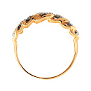 Кольцо золотое 002321-1102 | Кольцо золотое 002321-1102 купить по цене 53170 руб. в ювелирном магазине ⭐️ «Золотая Подкова»