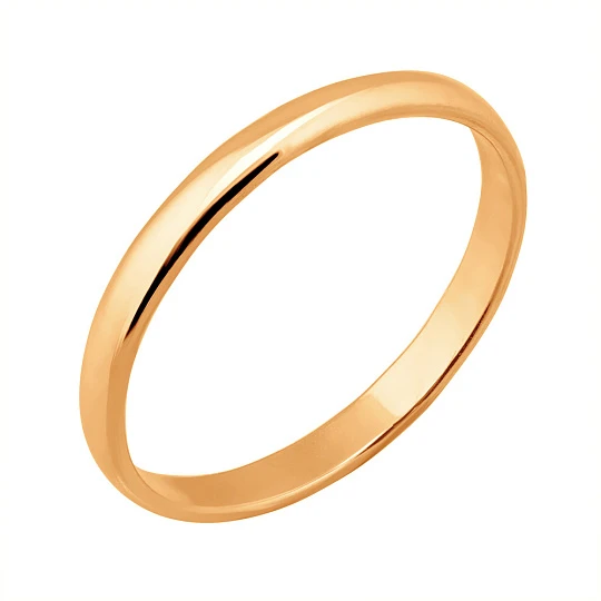 Кольцо золотое 14-10025-11-00 "Классика" 25мм | Обручальные кольца купить по выгодной цене в ювелирном магазине ⭐️ «Золотая Подкова»