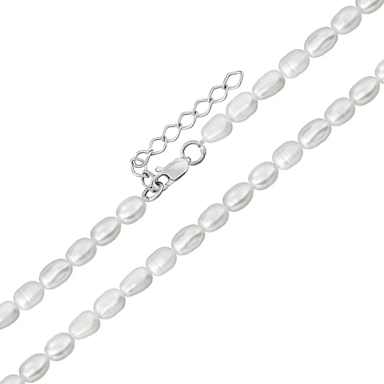 Браслет серебряный SV-MW3BL-Rd | Ювелирные изделия С жемчугом купить по выгодной цене в ювелирном магазине ⭐️ «Золотая Подкова»